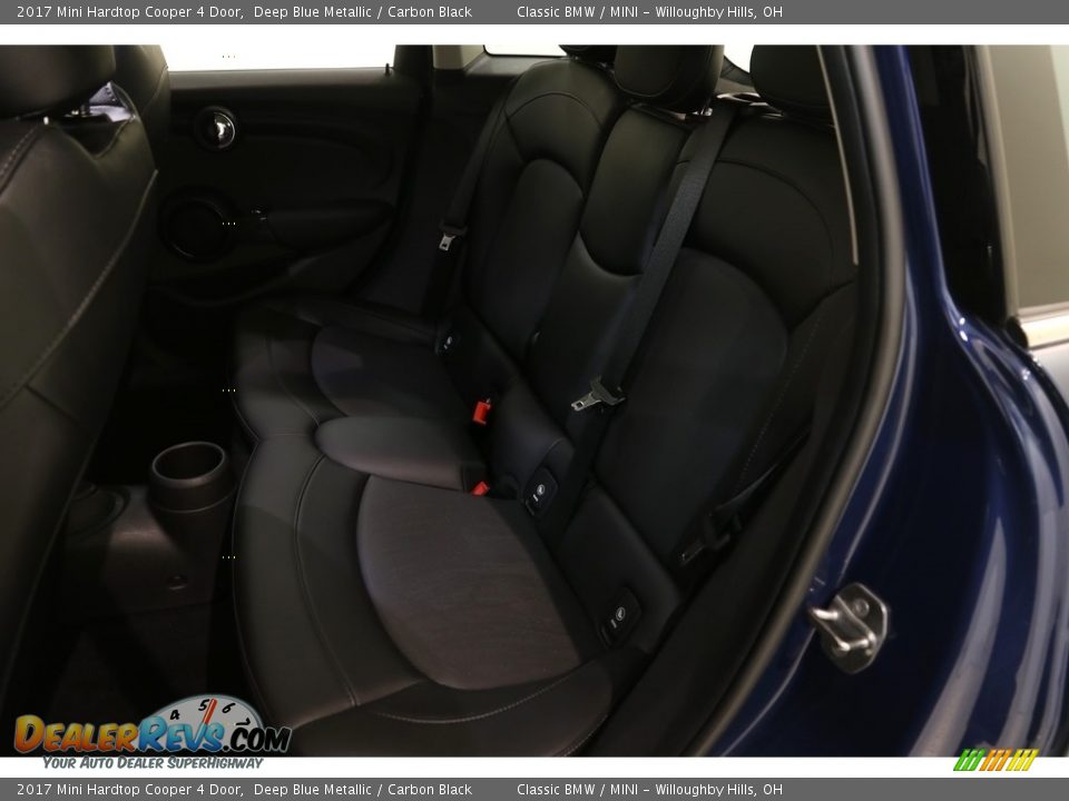 2017 Mini Hardtop Cooper 4 Door Deep Blue Metallic / Carbon Black Photo #18