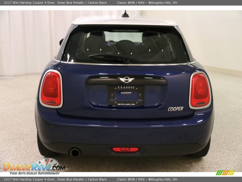 2017 Mini Hardtop Cooper 4 Door Deep Blue Metallic / Carbon Black Photo #19