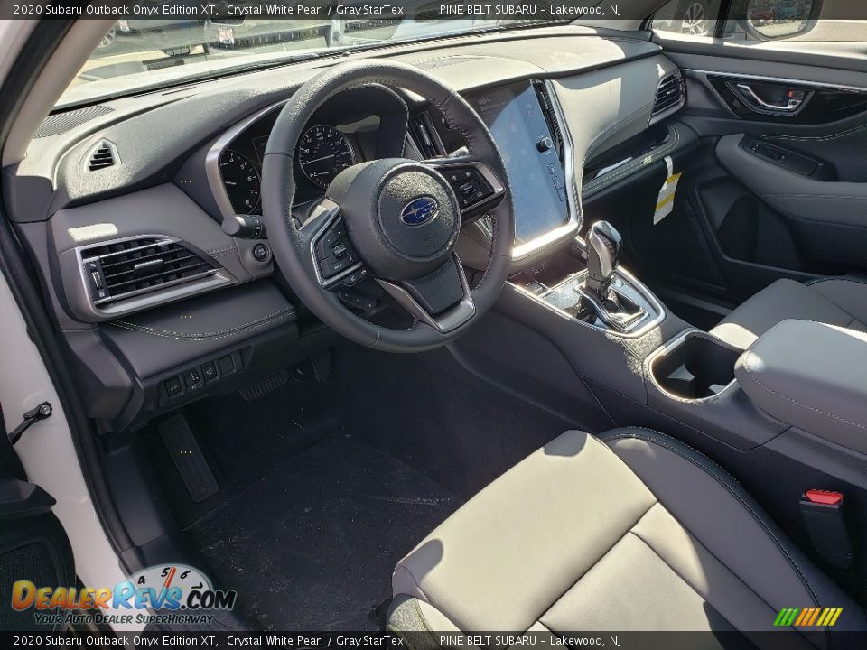 Gray StarTex Interior - 2020 Subaru Outback Onyx Edition XT Photo #7