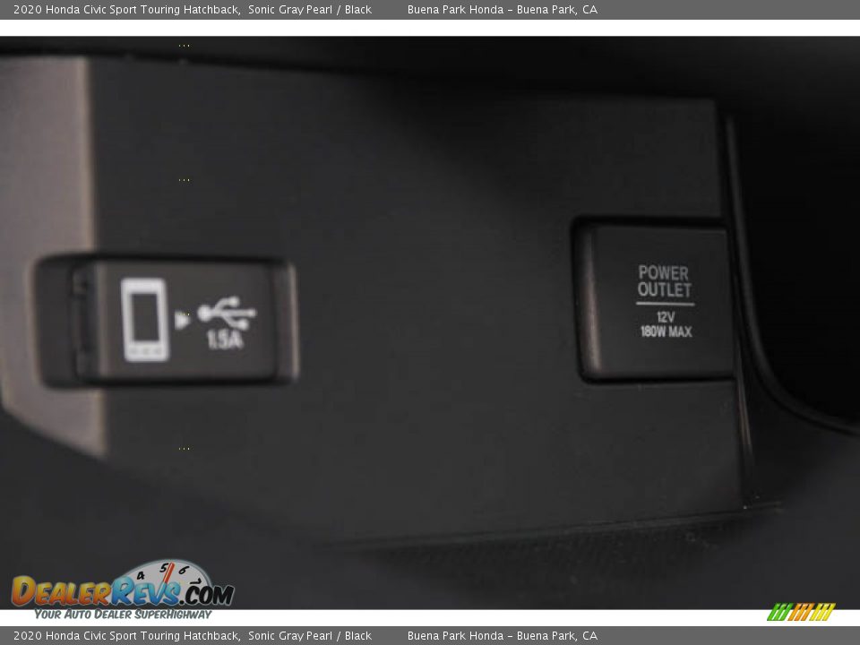 2020 Honda Civic Sport Touring Hatchback Sonic Gray Pearl / Black Photo #15
