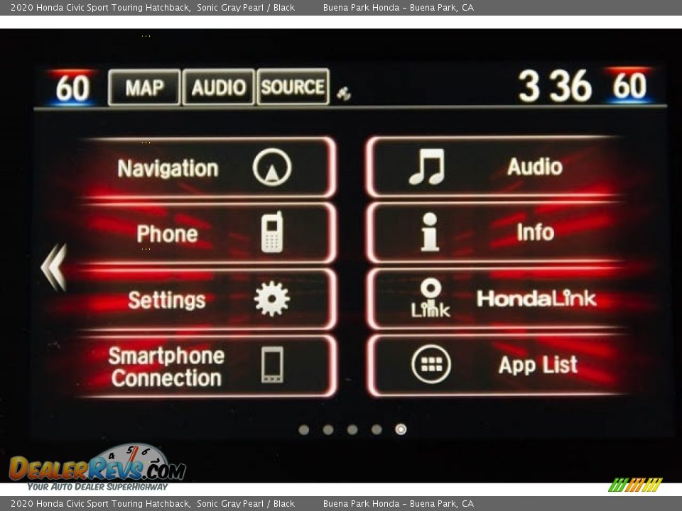 2020 Honda Civic Sport Touring Hatchback Sonic Gray Pearl / Black Photo #24