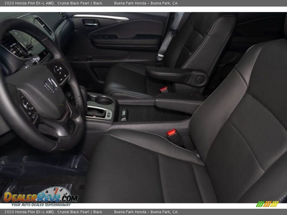 2020 Honda Pilot EX-L AWD Crystal Black Pearl / Black Photo #16