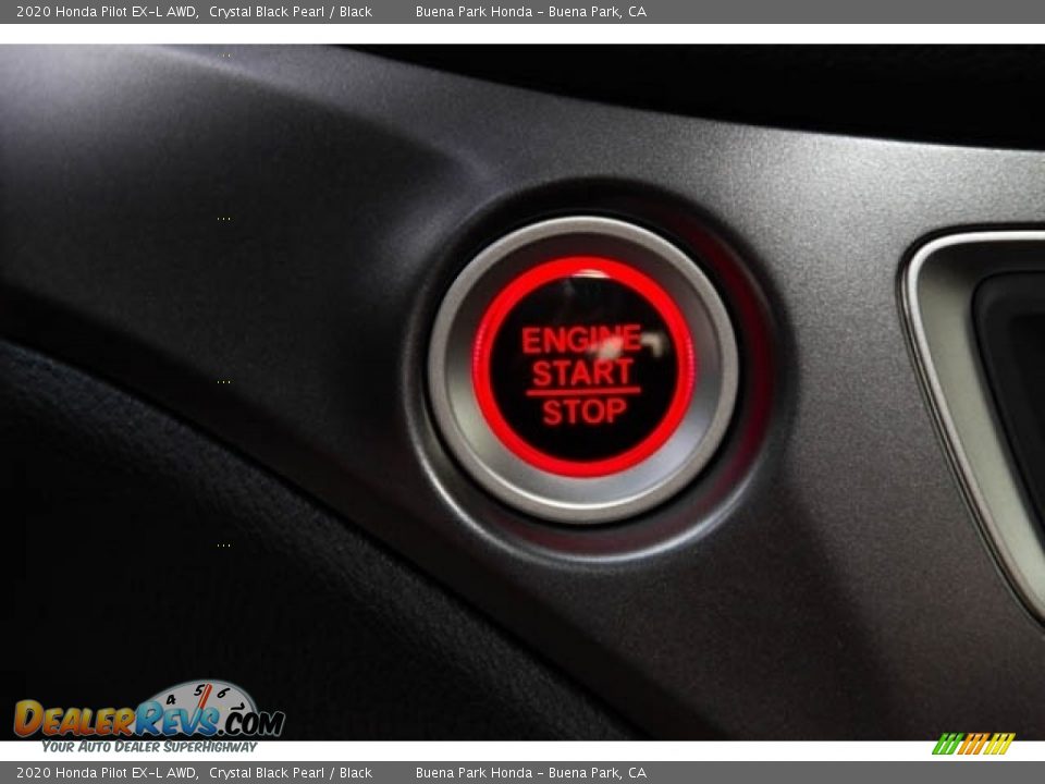 2020 Honda Pilot EX-L AWD Crystal Black Pearl / Black Photo #23