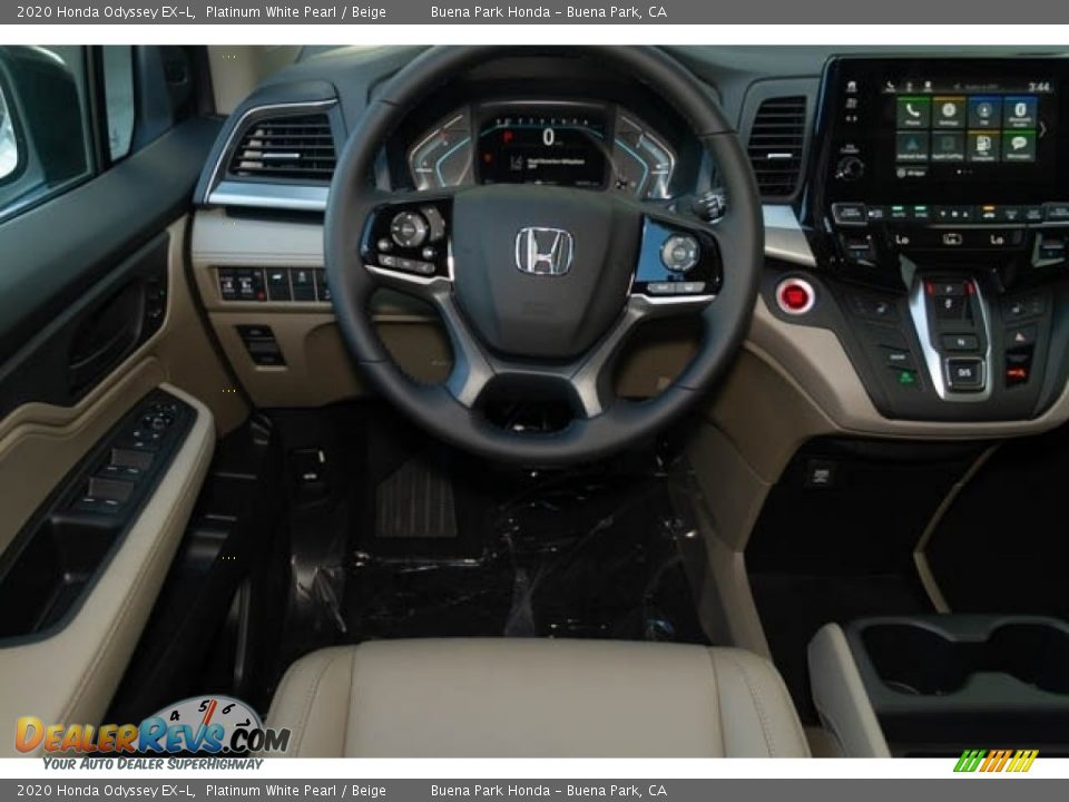 2020 Honda Odyssey EX-L Platinum White Pearl / Beige Photo #18