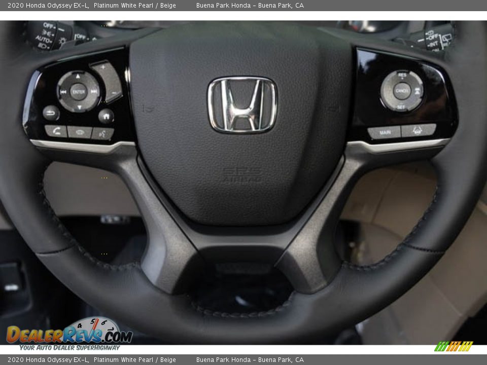 2020 Honda Odyssey EX-L Platinum White Pearl / Beige Photo #20