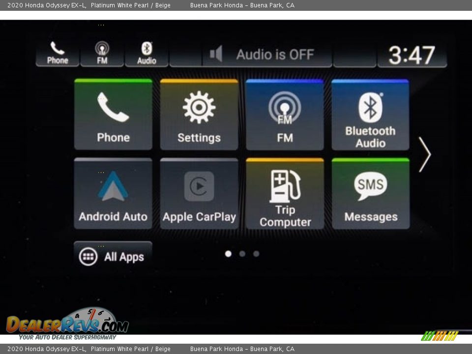 2020 Honda Odyssey EX-L Platinum White Pearl / Beige Photo #34