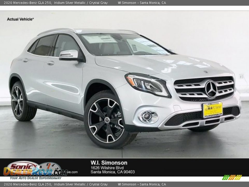 2020 Mercedes-Benz GLA 250 Iridium Silver Metallic / Crystal Gray Photo #1