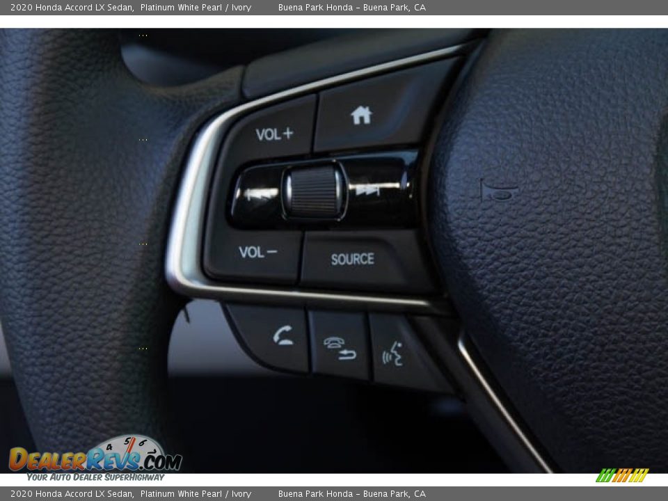 2020 Honda Accord LX Sedan Platinum White Pearl / Ivory Photo #16