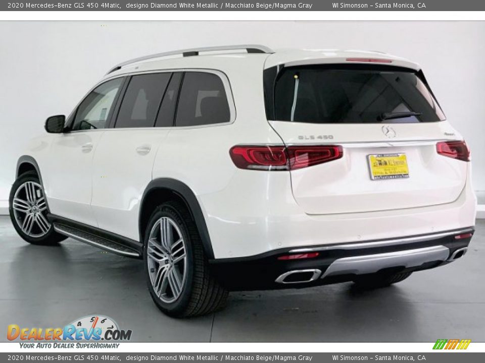2020 Mercedes-Benz GLS 450 4Matic designo Diamond White Metallic / Macchiato Beige/Magma Gray Photo #2