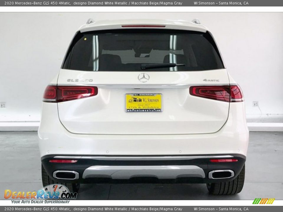 2020 Mercedes-Benz GLS 450 4Matic designo Diamond White Metallic / Macchiato Beige/Magma Gray Photo #3
