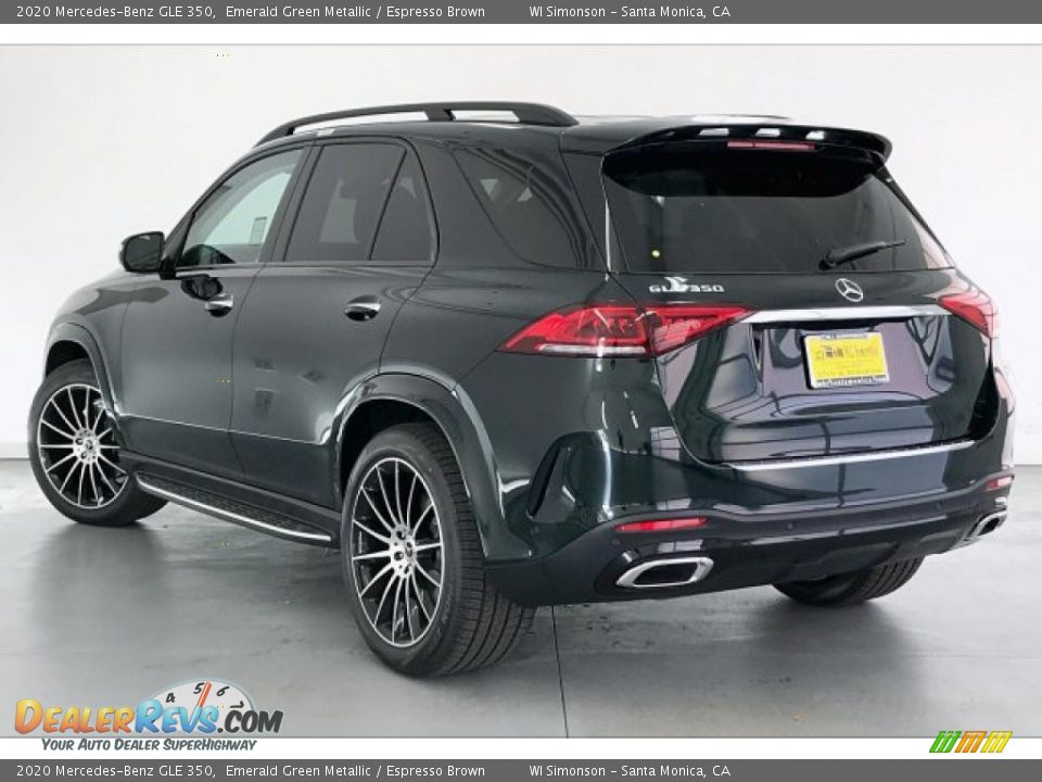 2020 Mercedes-Benz GLE 350 Emerald Green Metallic / Espresso Brown Photo #2