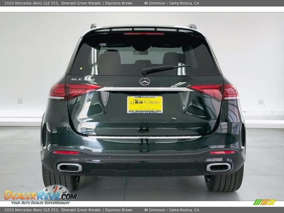 2020 Mercedes-Benz GLE 350 Emerald Green Metallic / Espresso Brown Photo #3