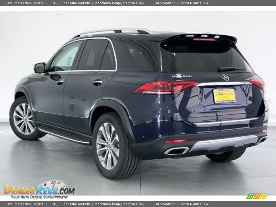 2020 Mercedes-Benz GLE 350 Lunar Blue Metallic / Macchiato Beige/Magma Grey Photo #2