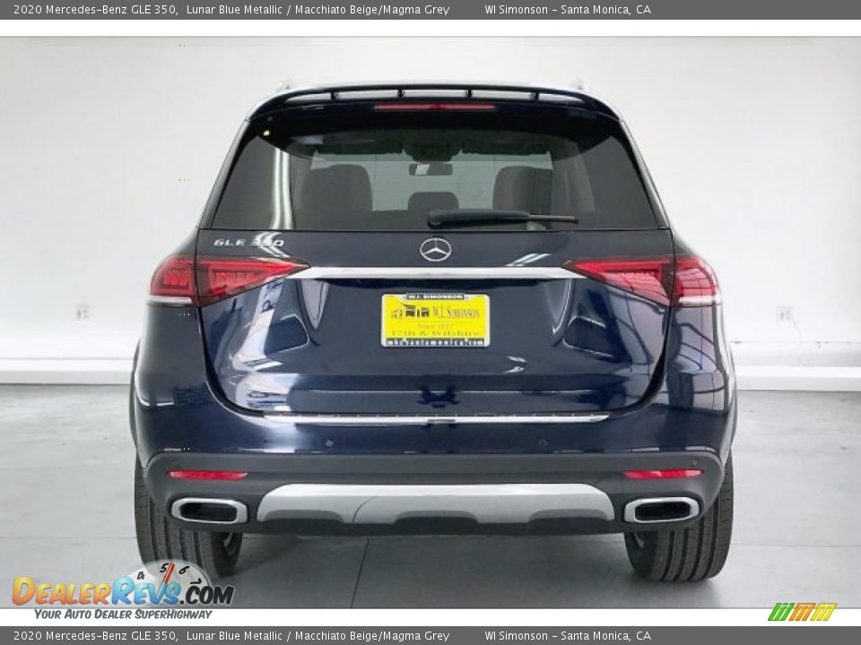 2020 Mercedes-Benz GLE 350 Lunar Blue Metallic / Macchiato Beige/Magma Grey Photo #3