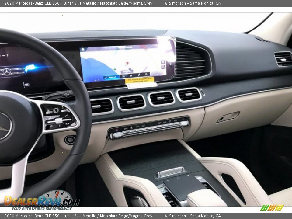 2020 Mercedes-Benz GLE 350 Lunar Blue Metallic / Macchiato Beige/Magma Grey Photo #6