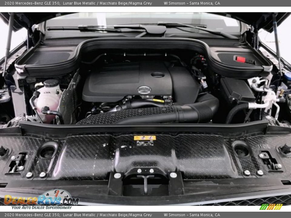 2020 Mercedes-Benz GLE 350 Lunar Blue Metallic / Macchiato Beige/Magma Grey Photo #8