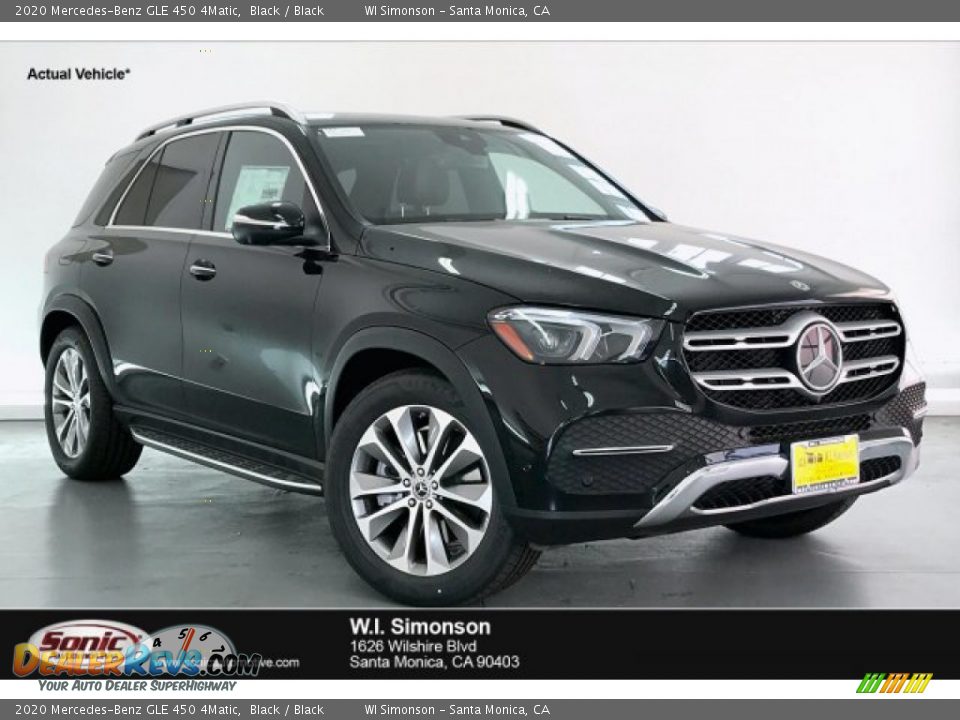 2020 Mercedes-Benz GLE 450 4Matic Black / Black Photo #1