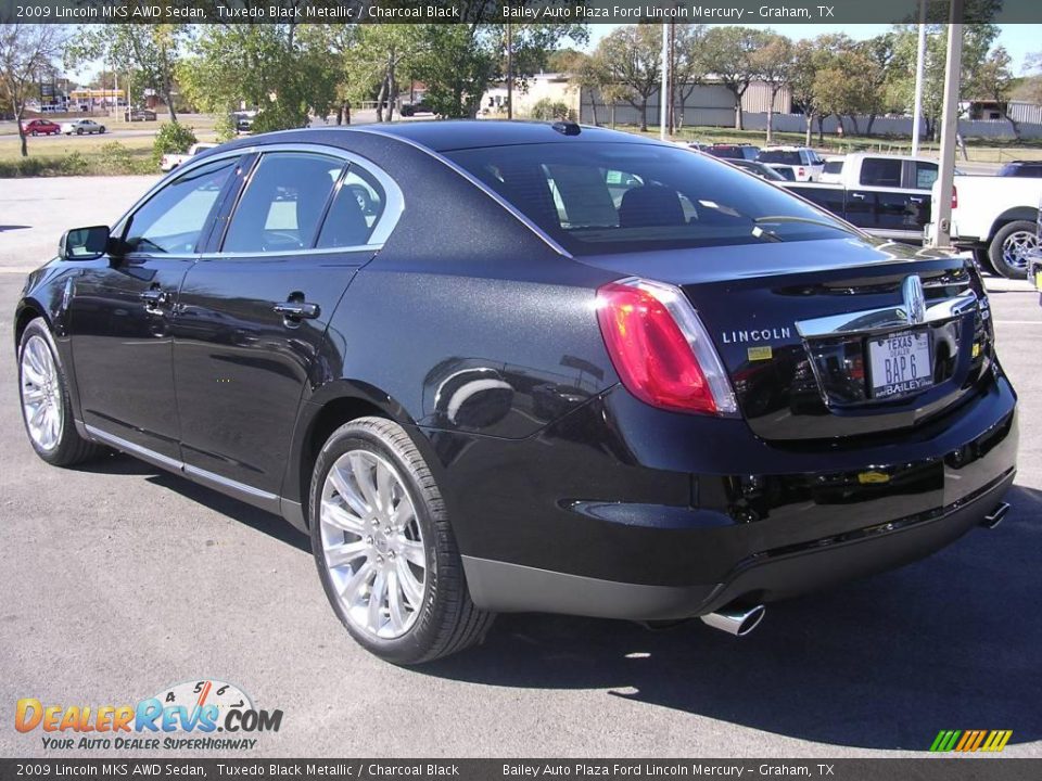 2009 Lincoln MKS AWD Sedan Tuxedo Black Metallic / Charcoal Black Photo #3