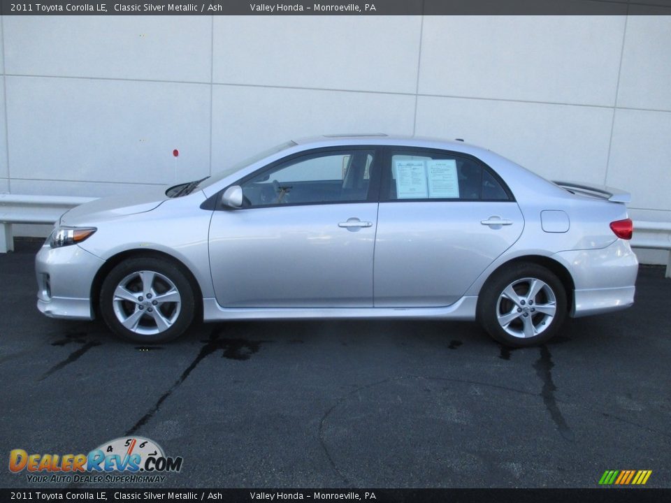 2011 Toyota Corolla LE Classic Silver Metallic / Ash Photo #2