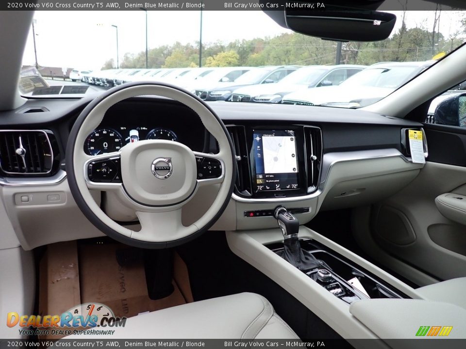 Blonde Interior - 2020 Volvo V60 Cross Country T5 AWD Photo #9