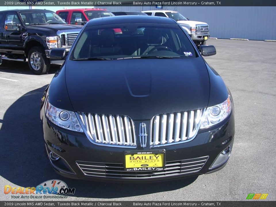 2009 Lincoln MKS AWD Sedan Tuxedo Black Metallic / Charcoal Black Photo #5