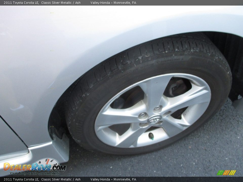 2011 Toyota Corolla LE Classic Silver Metallic / Ash Photo #7