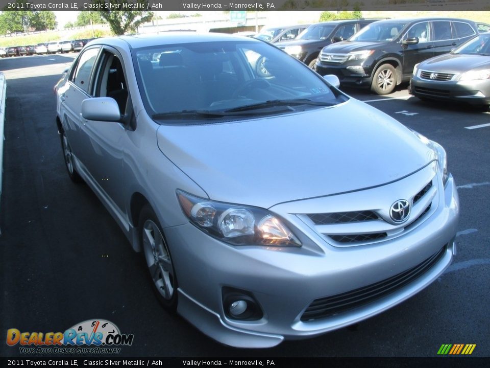 2011 Toyota Corolla LE Classic Silver Metallic / Ash Photo #8