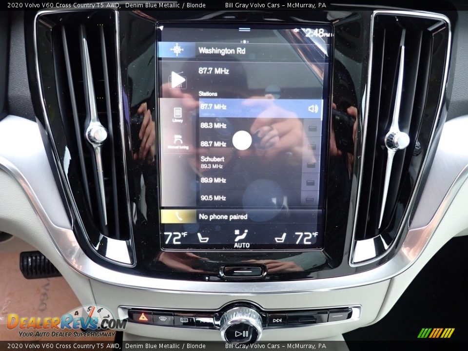 2020 Volvo V60 Cross Country T5 AWD Denim Blue Metallic / Blonde Photo #15