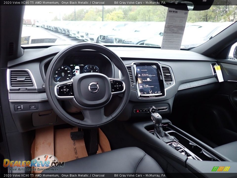 Charcoal Interior - 2020 Volvo XC90 T5 AWD Momentum Photo #9