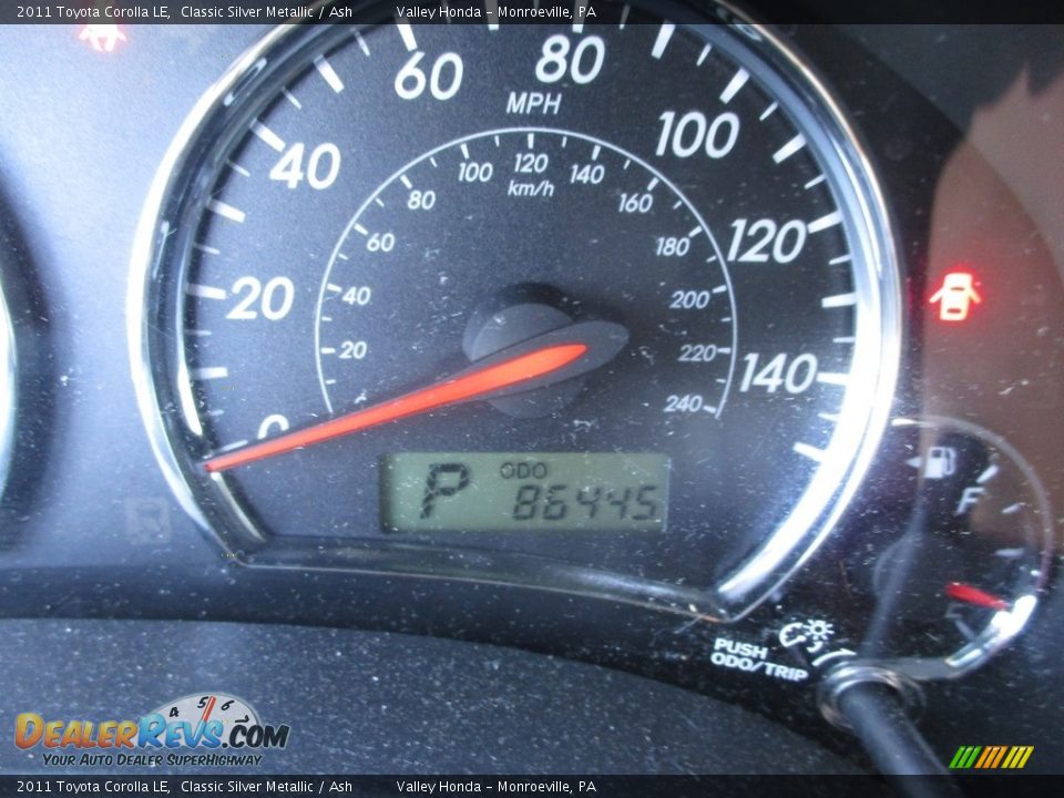 2011 Toyota Corolla LE Classic Silver Metallic / Ash Photo #20