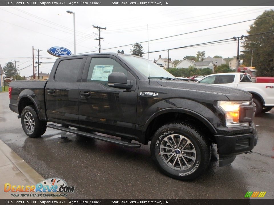 2019 Ford F150 XLT SuperCrew 4x4 Agate Black / Black Photo #3