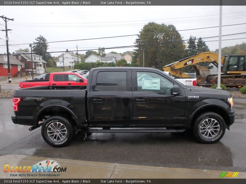 2019 Ford F150 XLT SuperCrew 4x4 Agate Black / Black Photo #4