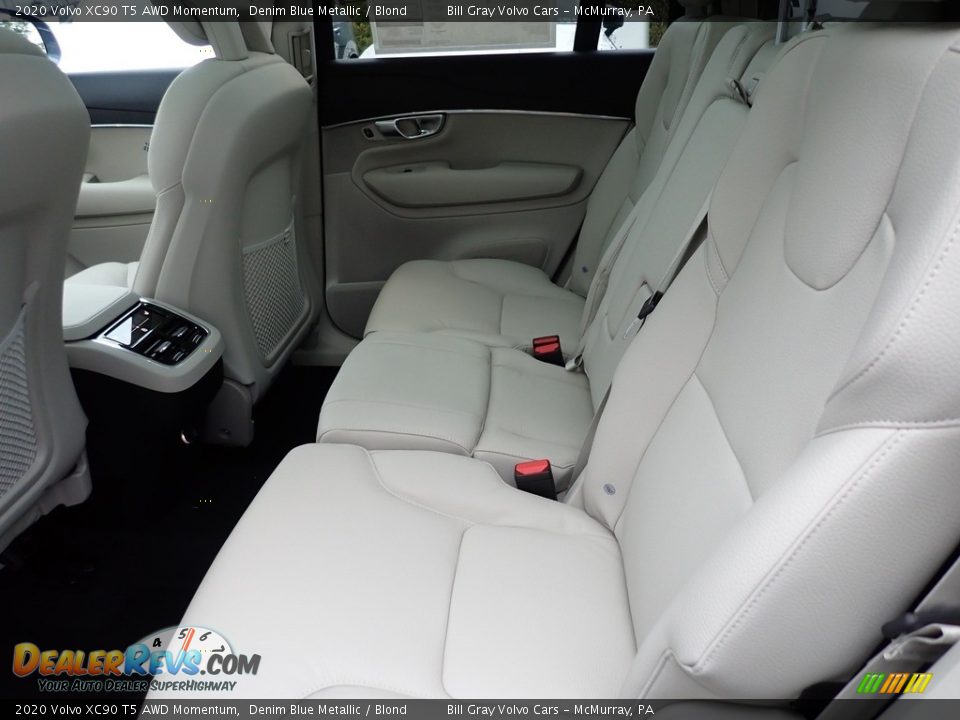 Rear Seat of 2020 Volvo XC90 T5 AWD Momentum Photo #8