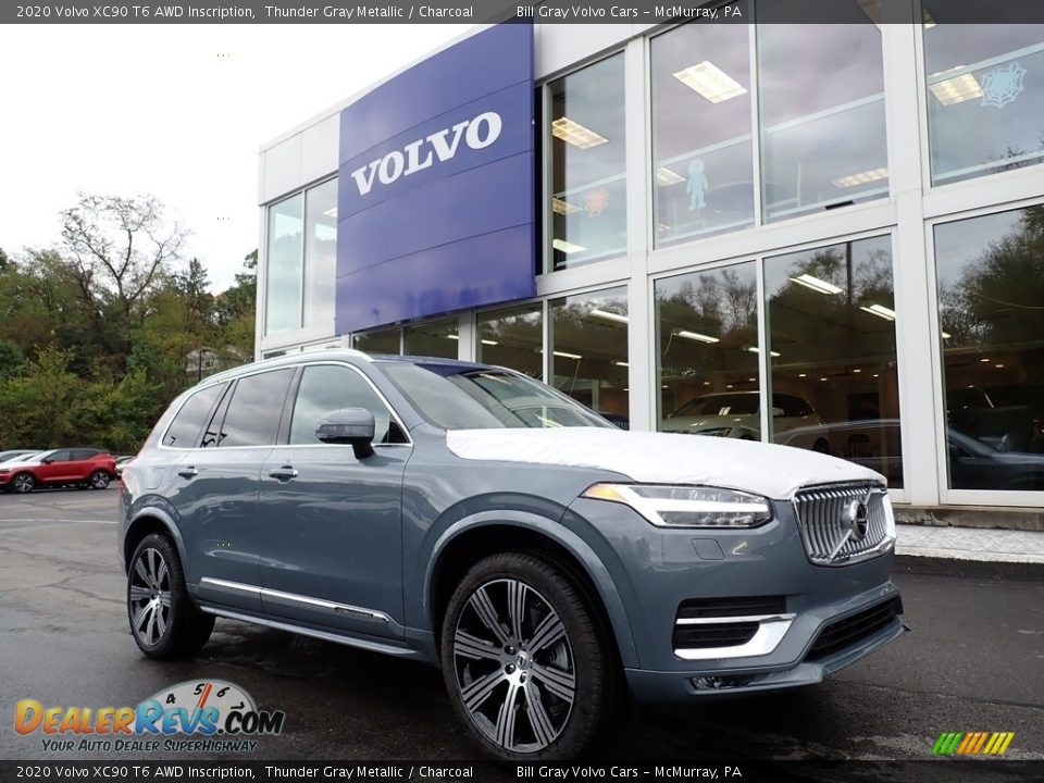 Front 3/4 View of 2020 Volvo XC90 T6 AWD Inscription Photo #1