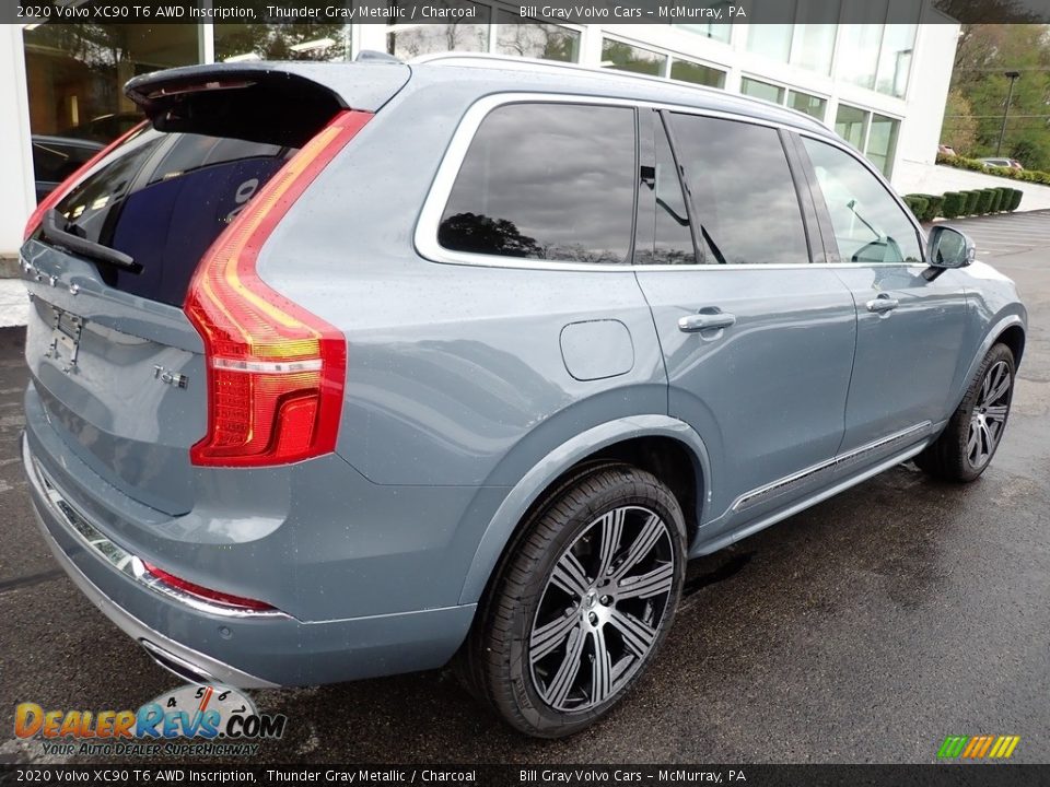 2020 Volvo XC90 T6 AWD Inscription Thunder Gray Metallic / Charcoal Photo #2