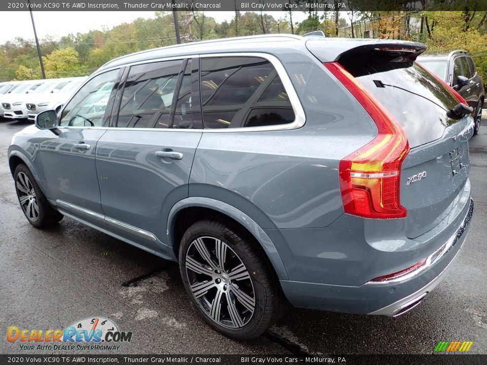 2020 Volvo XC90 T6 AWD Inscription Thunder Gray Metallic / Charcoal Photo #4