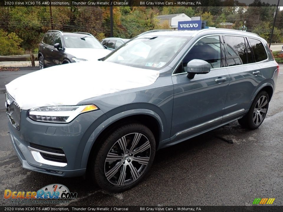 2020 Volvo XC90 T6 AWD Inscription Thunder Gray Metallic / Charcoal Photo #5
