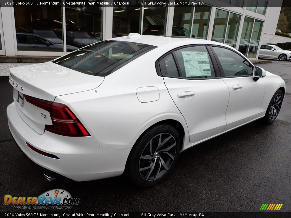 2020 Volvo S60 T5 Momentum Crystal White Pearl Metallic / Charcoal Photo #2