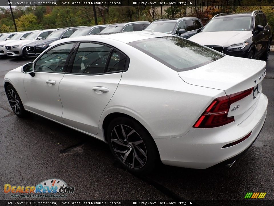 2020 Volvo S60 T5 Momentum Crystal White Pearl Metallic / Charcoal Photo #4