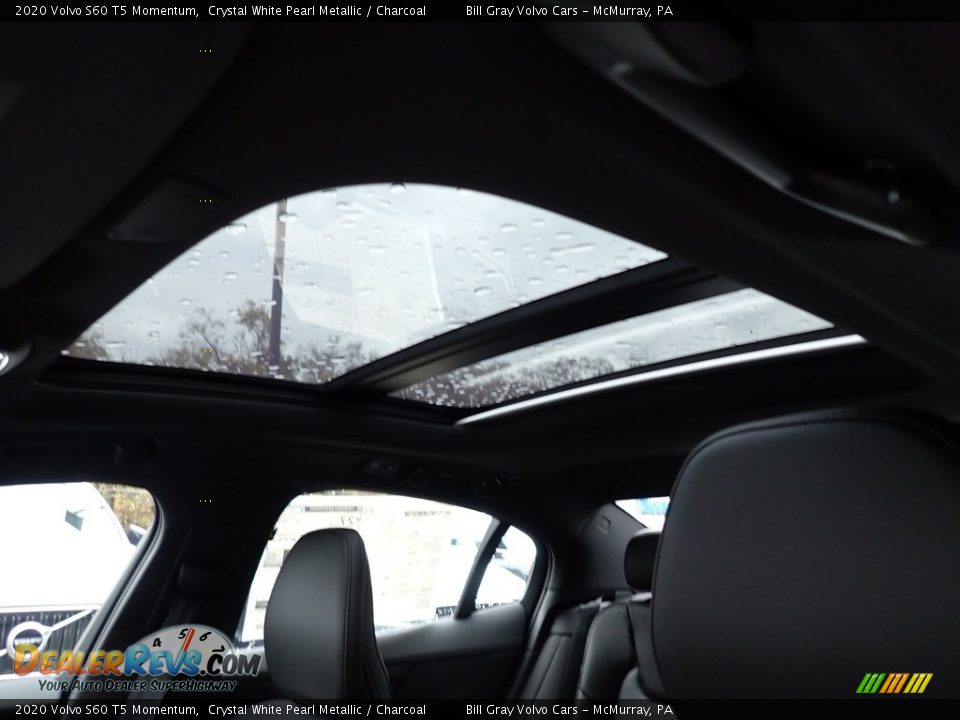 2020 Volvo S60 T5 Momentum Crystal White Pearl Metallic / Charcoal Photo #12