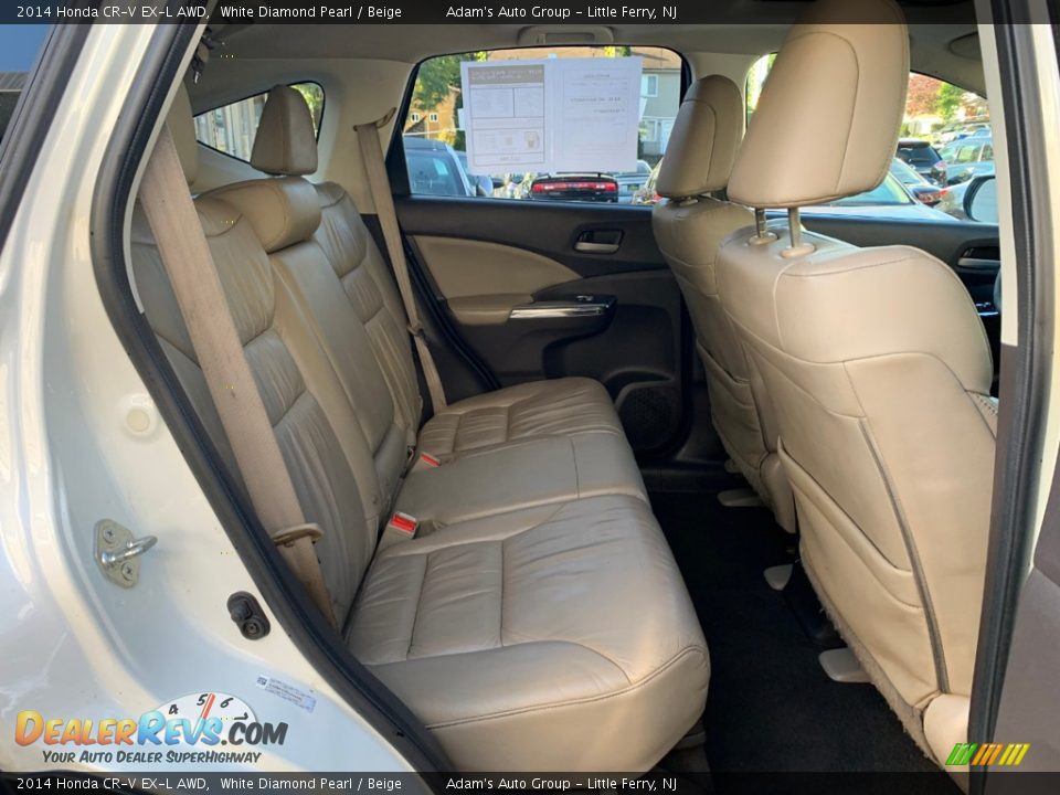 2014 Honda CR-V EX-L AWD White Diamond Pearl / Beige Photo #24