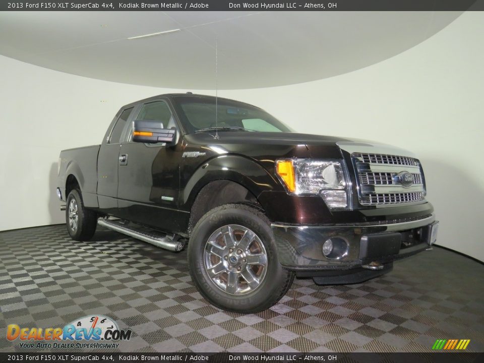 2013 Ford F150 XLT SuperCab 4x4 Kodiak Brown Metallic / Adobe Photo #2