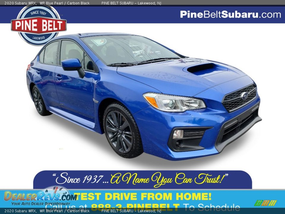 2020 Subaru WRX WR Blue Pearl / Carbon Black Photo #1