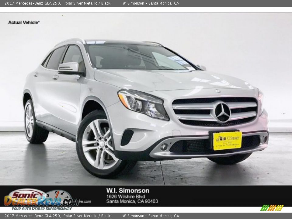 2017 Mercedes-Benz GLA 250 Polar Silver Metallic / Black Photo #1