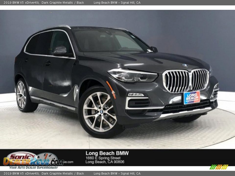 2019 BMW X5 xDrive40i Dark Graphite Metallic / Black Photo #1