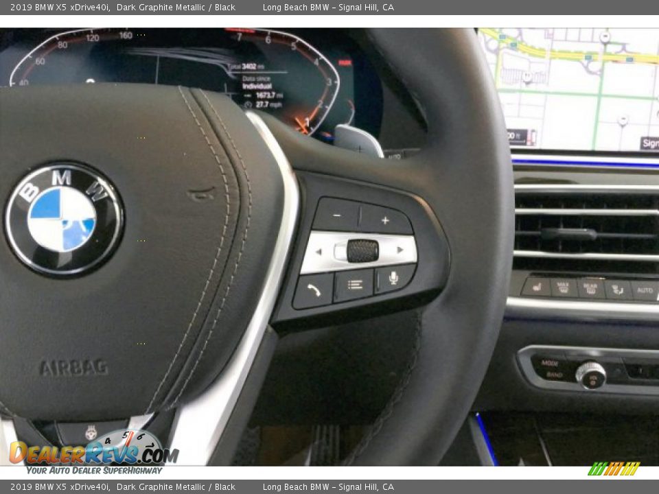 2019 BMW X5 xDrive40i Dark Graphite Metallic / Black Photo #15