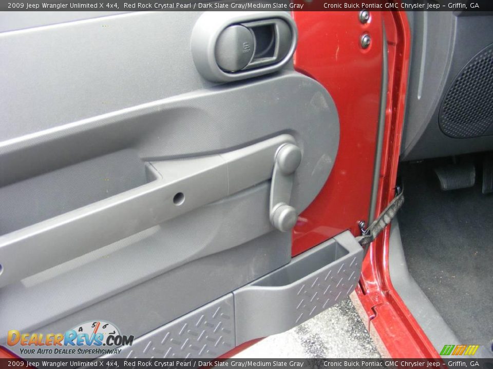 2009 Jeep Wrangler Unlimited X 4x4 Red Rock Crystal Pearl / Dark Slate Gray/Medium Slate Gray Photo #14