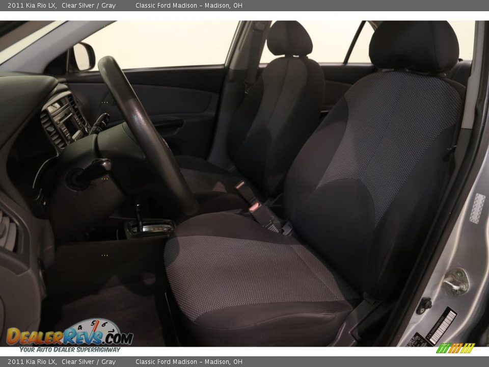 2011 Kia Rio LX Clear Silver / Gray Photo #5