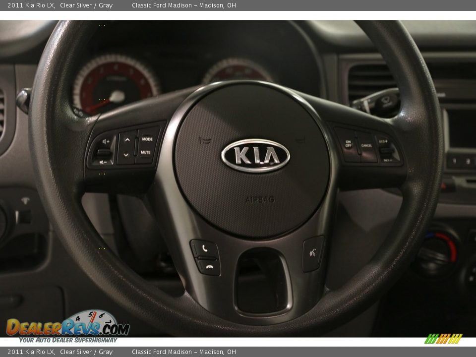 2011 Kia Rio LX Clear Silver / Gray Photo #6