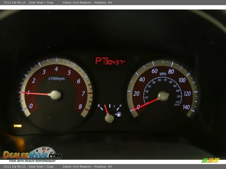 2011 Kia Rio LX Clear Silver / Gray Photo #7